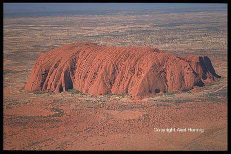 Luftaufnahme des Ayers Rock