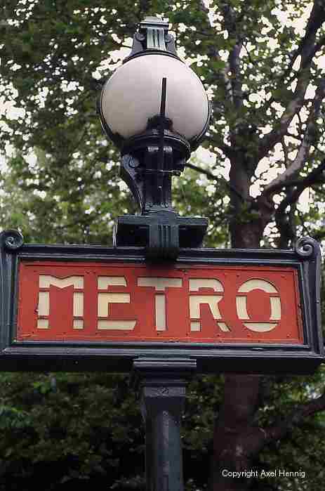 Metro sign