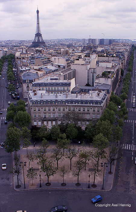 view to Eiffel tower