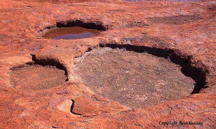 Löcher im Ayers Rock, Uluru