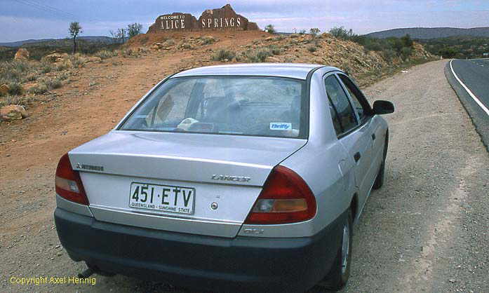 entrance to Alice Springs