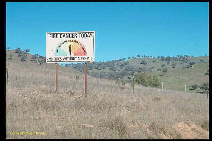 fire warning, roadsign, highway