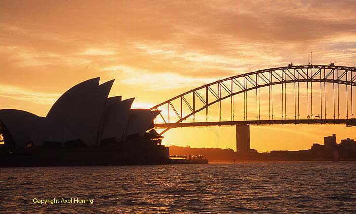 Blick vom Mrs Macquarie's Point , Oper, Harbour Bridge