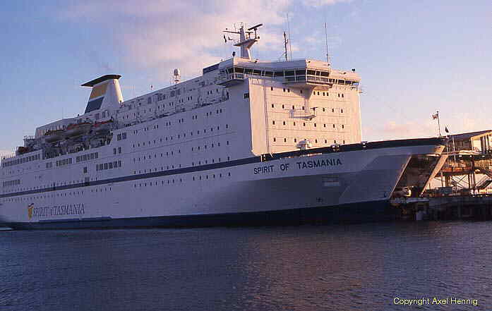 Spirit Of Tasmania im Hafen von Melbourne