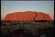 Ayers rock at sunset, Uluru