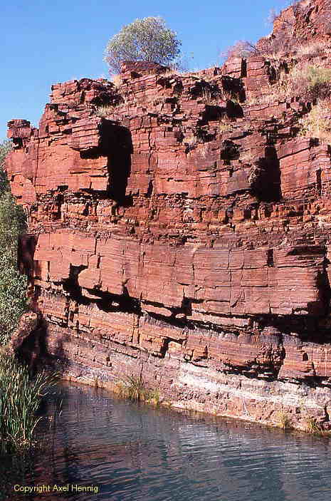 rock wall, Karijini NP