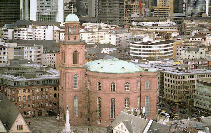view from cathedral: St Paul's Church