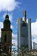 Katharinen Church and Commerzbank Tower