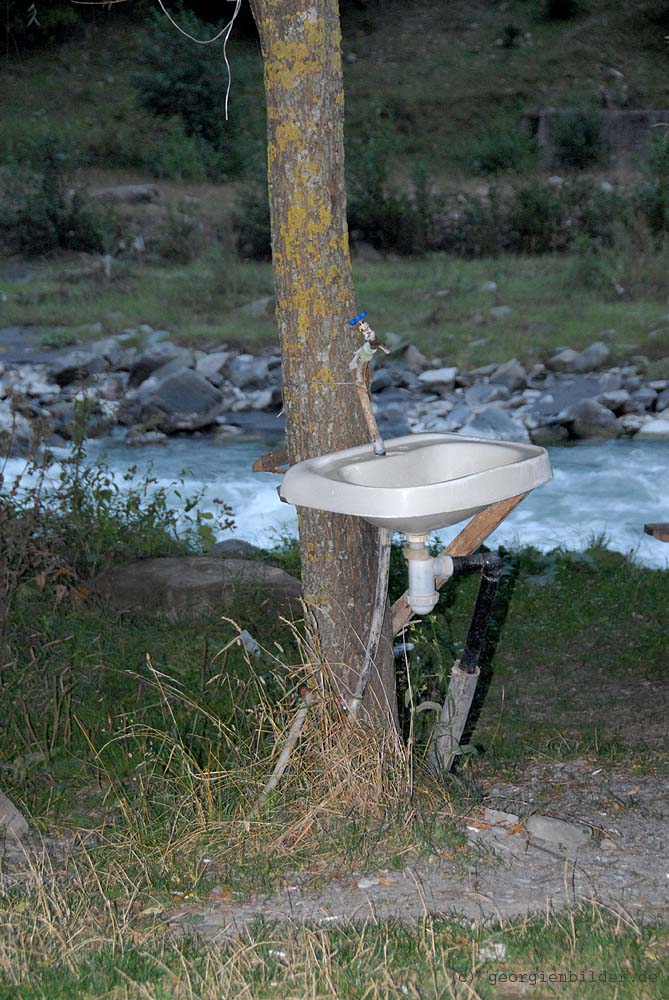 Waschbecken im Freien