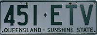 Nummernschild Queensland